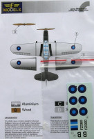 LF Model C7241 Decals for Fairchild PT-26 Cornell Part II. 1/72