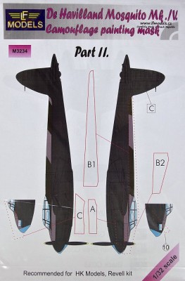 LF Model M3234 Mask De Havilland Mosquito Mk.IV (TAM) Pt II. 1/32