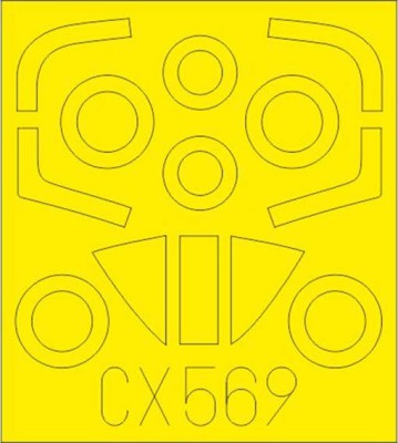 Eduard CX569 Mask 1/72 A-4M (H.2000/FUJI)