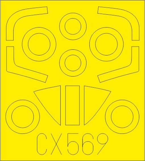 Eduard CX569 Mask 1/72 A-4M (H.2000/FUJI)