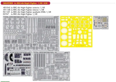 Eduard BIG49288 Ju 88C-6b Night Fighter (ICM) 1/48