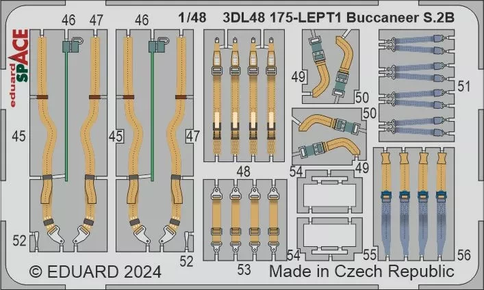 Eduard 3DL48175 Buccaneer S2B SPACE (AIRF) 1/48