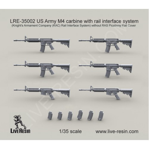 LiveResin LRE35002 US Army M4 carbine 1/35