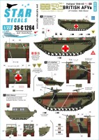 Star Decals 35-C1264 British AFVs in Holland 1944-45 # 2.Walcheren Landings. LVT-4 Buffalo and M29C Weasel 1/35