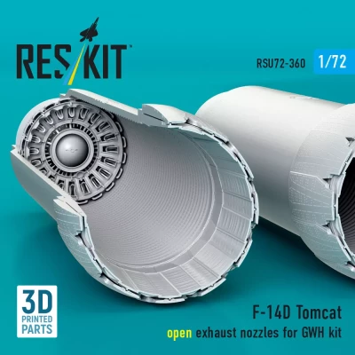 Reskit RSU72-360 F-14D Tomcat open exhaust nozzles (GWH) 1/72