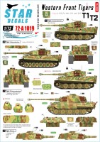 Star Decals 72-A1019 Western Front Pz.Kpfw.VI Tigers # 1. Kompanie s.SS-Pz.Abt 101/501, Pz.Kpfw.VI Tiger I and Pz.Kpfw.VI Tiger II 1/72