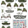 Star Decals STAR35895 Finnish Tanks in WWII (pt3). Soviet T-26A Twin turret, T-26 m/1939, OT-130/133 Chemical/Flame-tank 1/35