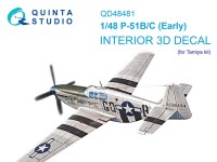 Quinta Studio QD48481 P-51B/C (ранний) (Tamiya) 1/48