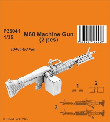 CMK P35041 M60 Machine Gun (2 pcs.) 3D-Print 1/35