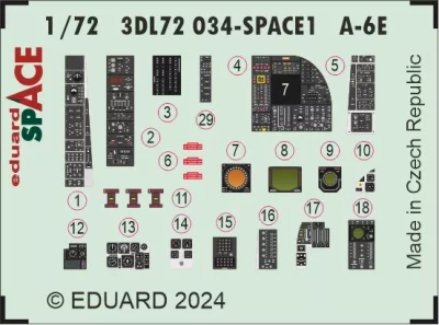 Eduard 3DL72034 BRASSIN A-6E SPACE (TRUMP) 1/72