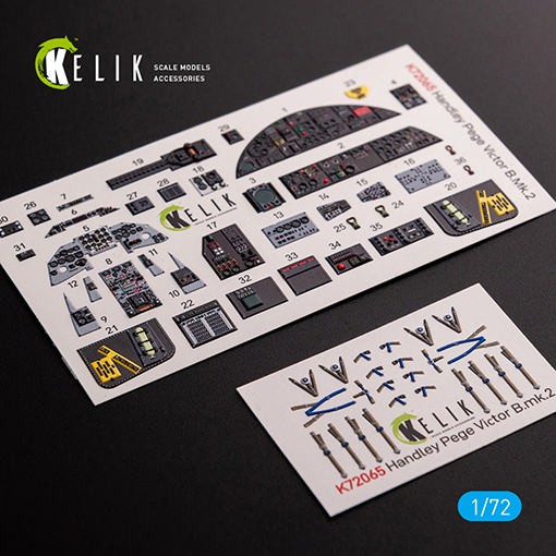 Reskit K72065 Handley Page Victor B Mk2 interior 3D decals 1/72