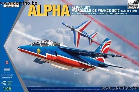 Kinetic K48064 Alpha Jet Patrouille de France 2017 (pack of 2 kits) 1/48