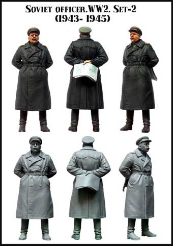 Evolution Miniatures 35083 Soviet officer (1943 1945 ) WW2. Set-2