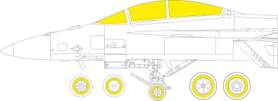 Eduard EX848 Mask F/A-18F (HOBBYB) 1/48
