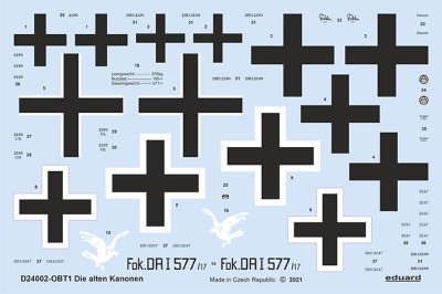 Eduard D24002 Decals Die alten Kanonen (MENG) 1/24