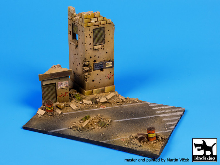 BlackDog D72010 Middle east street base (150x110 mm) 1/72