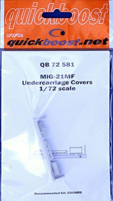 QuickBoost QB72581 MiG-21MF undercarriage covers (EDU) 1/72