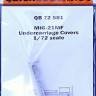 QuickBoost QB72581 MiG-21MF undercarriage covers (EDU) 1/72