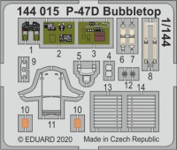 Eduard 144015 SET P-47D Bubbletop (EDU/PLATZ)