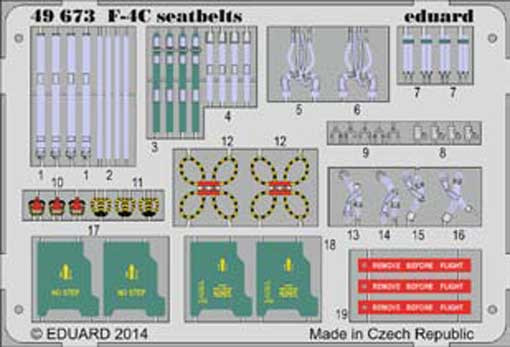 Eduard 49673 F-4C seatbelts