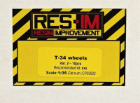 RES-IM RESICP35002 1/35 T-34 wheels Var.2 (10 pcs., resin set)