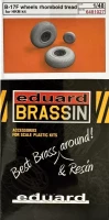 Eduard 6481027 BRASSIN B-17F wheels rhomboid tread (EDU) 1/48