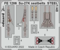 Eduard FE1286 Su-27K seatbelts STEEL (MINIB.) 1/48