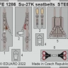 Eduard FE1286 Su-27K seatbelts STEEL (MINIB.) 1/48