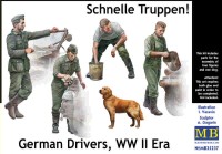 Master Box 35237 German Drivers, WWII Era (4 fig. & dog) 1/35