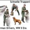 Master Box 35237 German Drivers, WWII Era (4 fig. & dog) 1/35