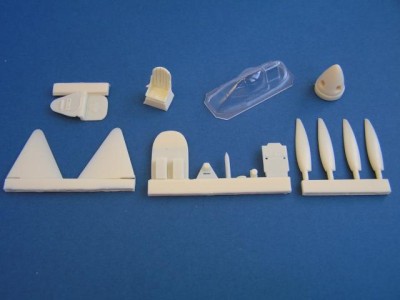 Pavla Models U48-17 Spitfire HF Mk.VI + decal sheet + vacu canopy for Tamiya 1:48