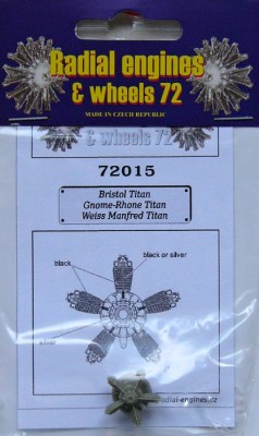 Radial Engines &amp; Wheels REW-72015 1/72 Bristol Titan (Radial Engine)