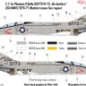 HAD DW72007 Decal F-4J Phantom II Be-delivers (dry-water) 1/72