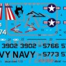 HAD DW72007 Decal F-4J Phantom II Be-delivers (dry-water) 1/72
