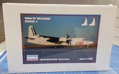 Восточный Экспресс 144126_4 Fokker F-50 SAS Eurolink ( Limited Edition ) 1/144