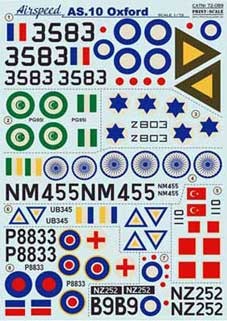 Print Scale 72-089 Airspeed AS.10 Oxford 1/72