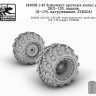 SG Modelling f43008 Комплект арочных колес для ЗИЛ-130, задние. (Я-170, нагруженные, ZVEZDA) 1/43