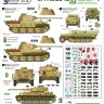 Star Decals STAR35848 2 Panzer Division in France 1944 - Pz.Kpfw.IV Ausf.H generic numbers, Pz.Kpfw.VI Panther Ausf.A Sd.Kfz.251/9 Ausf.D Stummel 1/35