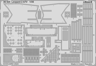 Eduard 36524 SET Leopard 2 A7V (TAM) 1/35