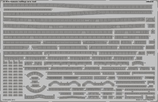 Eduard 53073 Yamato railings new tool