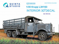 Quinta studio QD35030 Krupp L3H163 (для модели ICM) 3D Декаль интерьера кабины 1/35