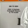 QuickBoost QB72690 F4U-1 Corsair catapult hooks (TAM) 1/72