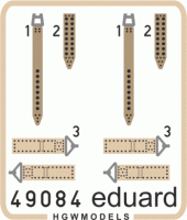 Eduard 49084 IJN seatbelts SUPER FABRIC 1/48
