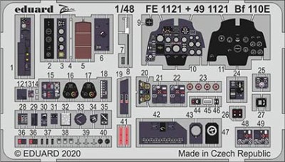 Eduard FE1121 1/48 Bf 110E (DRAG)
