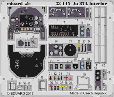 Eduard 33145 Ju 87A interior S.A. 1/32
