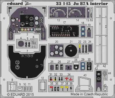 Eduard 33145 Ju 87A interior S.A. 1/32