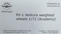 Prmn.Cz 72003 PV-1 Ventura - Weighted Wheels (ACAD) 1/72