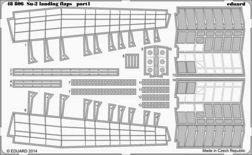 Eduard 48806 Su-2 landing flaps