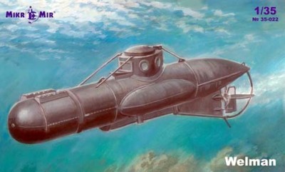 MikroMir 35-022 Британская сверхмалая подводная лодка Welman 1/35
