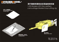 Voyager Model TEZ076 Modern AFV Disc pattern camouflage Masker Easycutting Jig(For All) 1/35